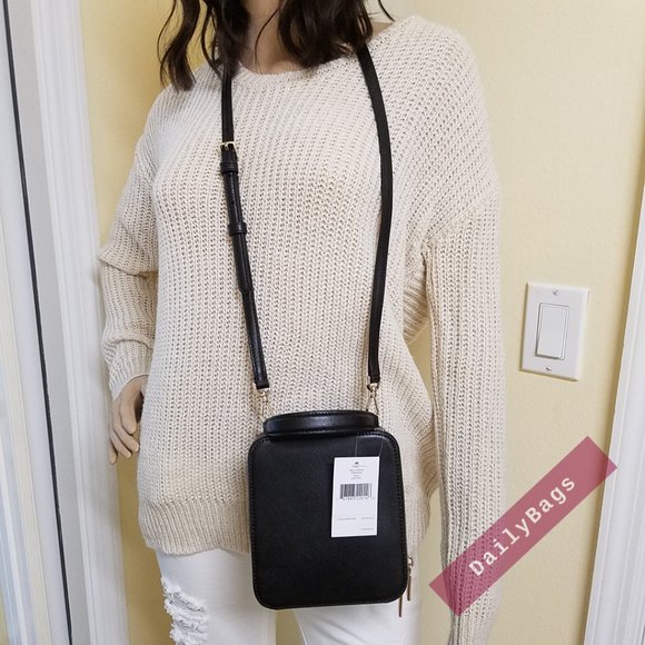 NWT KATE SPADE DAISY MEOW CROSSBODY BLACK LEOPARD WHITE WKR00600 100% AUTHENTIC - Picture 12 of 13